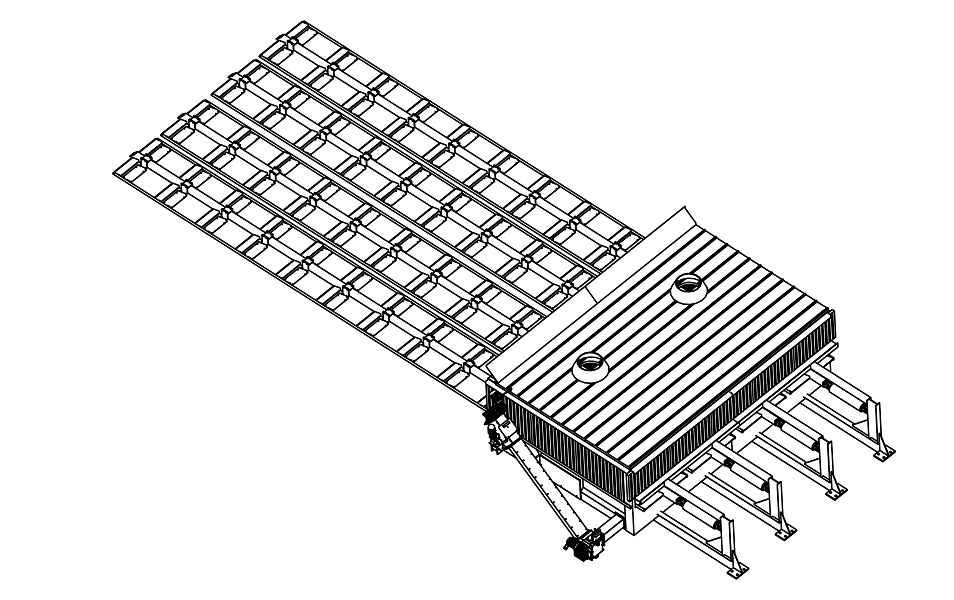 realizzazione di un telaio industrializzato per unit essiccatrice per cippato | progettazione strutturale | 2016